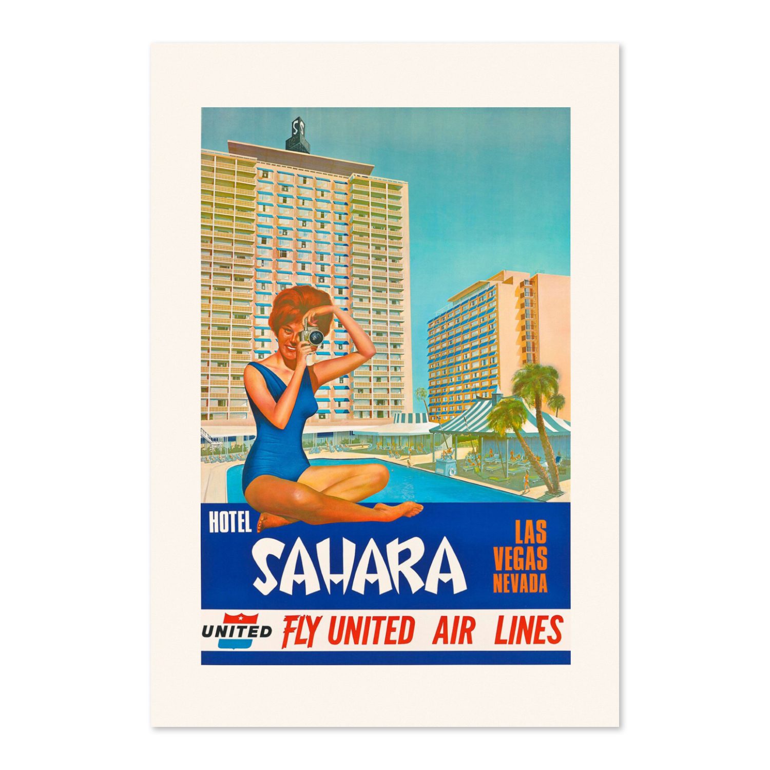 Las Vegas Sahara Hotel poster print
